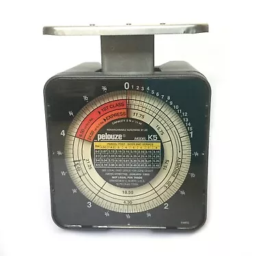 Pelouze Model K5 Tabletop Mechanical Postal Scale Capacity 5 Lb X 1/2 Oz Vintage • $13.76