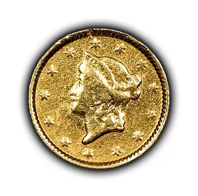 1853 G$1 Liberty Head Gold Dollar - Type-1 - Authentic US Gold Coin - SKU-G3488 • $179