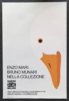 Enzo Mari Bruno Munari Nella Collezione Danese Milano Poster Signed By Pencil • $1130