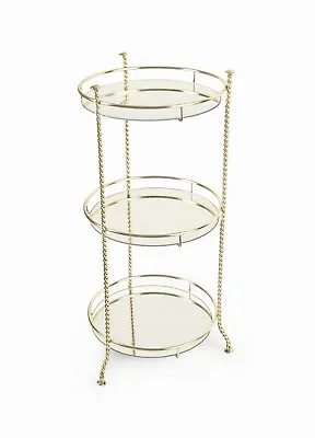 Maurice Duchin B3T Brass Table Glass Shelves Mid Century Modern Planter Stand • $275