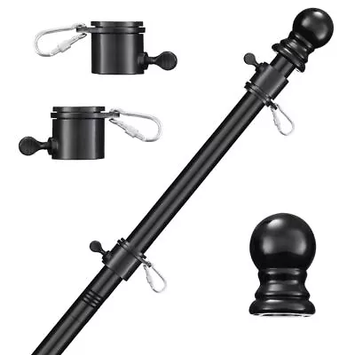 6FT Flag Pole，Tangle Free Stainless Steel Weather Resistant Rustproof Flagpol... • $20.62
