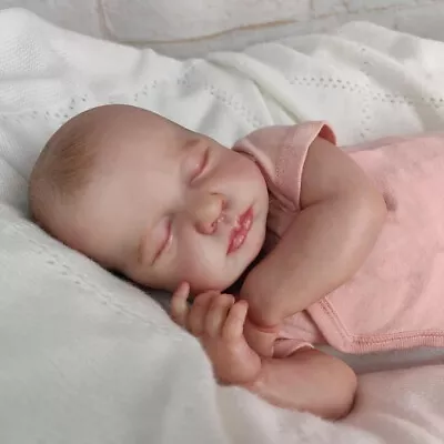 US 20 Inch Full Body Vinyl Silicone Reborn Baby Dolls Girl Sleeping Newborn Doll • $39.99