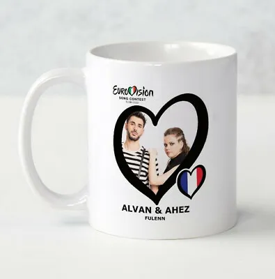 £8.99 • Buy Eurovision 2022 France Alvin & Ahez Fulenn Mug Eurovision Party Gift