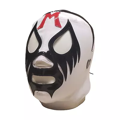 MIL MASCARAS Mask Wrestling Mexican Vinyl & Bandon  Adjustable Color: White • $44