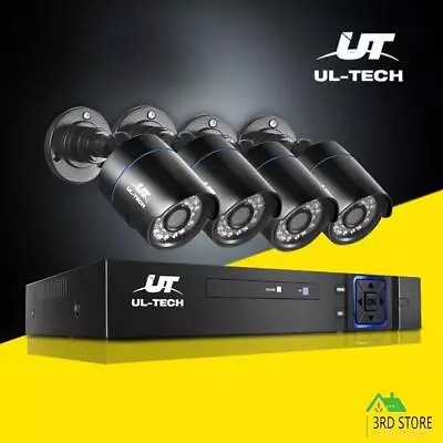 UL-tech CCTV Home Security System 8CH DVR 1080P Camera Outdoor Day Night IP Kit • $131.40