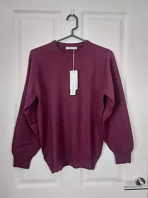 Johnstons 100% Cashmere Purple Jumper Size Medium 36” NEW • $97.07