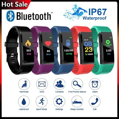 $13.29 • Buy Smart Watch Band Sport Fitness Activity Tracker Kids Fit For Bit IOS Android NEW