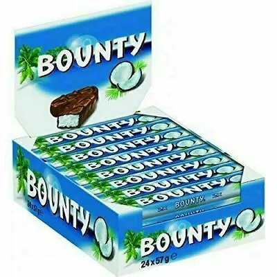 £19.99 • Buy Bounty Milk Chocolate Case Of 57g ( Pack Of 24) Fresh Stock