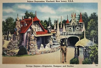 Postcard Palace Depression Vineland NJ George Daynor Circa 1940 • $11