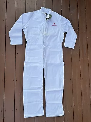 Bercowear Coveralls Size 48R White Made In USA Jumpsuit - Inland Steel • $54.99