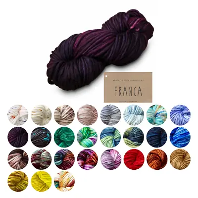 Manos Franca Knitting Wool Yarn Bulky Space Dyed Superwash Merino Super Chunky • £29.60