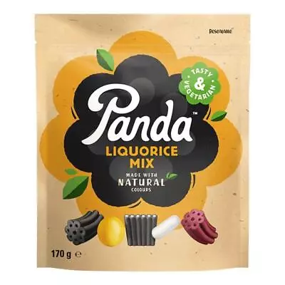 💚 Panda Licorice Natural Mix Liquorice 170g • £3.69