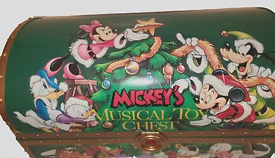 1994 Mr. Christmas  MICKEY'S MUSICAL TOY CHEST  10 Xylophone Bars 35 Carols In 4 • $179.99