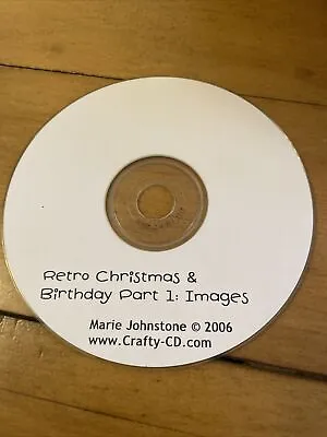 £1.70 • Buy Retro Christmas & Birthday Craft Cd Rom  Crafty-cd Marie Johnstone DISC ONLY