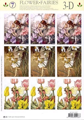 Flower Fairies -various- 2*Non-die-cut Studio Light Decoupage / Pyramage • £1