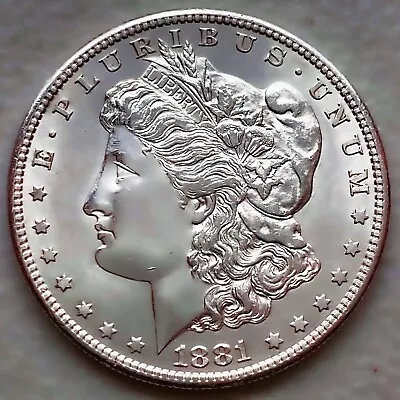 1881-s Uncirculated Morgan Silver Dollar 90% $1 Coin Us #b334 • $1