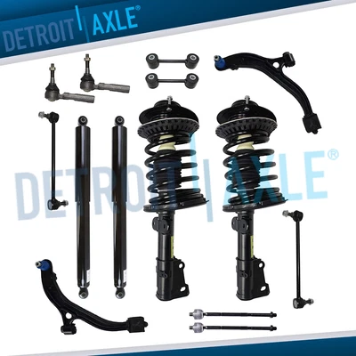 $327.36 • Buy Front Strut Rear Shock Control Arm Kit For Chrysler Town & Country Dodge Caravan