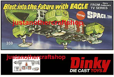 Dinky Toys 359 Eagle Transporter Large A3 Poster Advert Leaflet Sign Space 1999 • $8.70