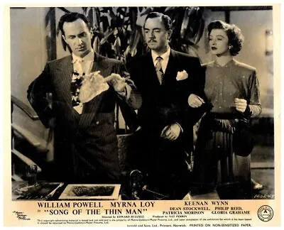 Song Of The Thin Man Original Lobby Card William Powell Myrna Loy Keenan Wynn • $29.99