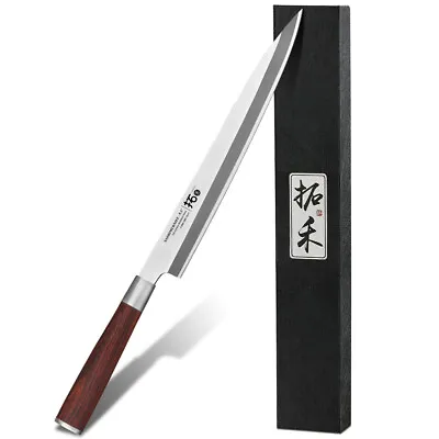 TURWHO 24cm Sashimi Knife Yanagiba Kitchen Fish Sushi Salmon Slicing Chef Knife • $65.99