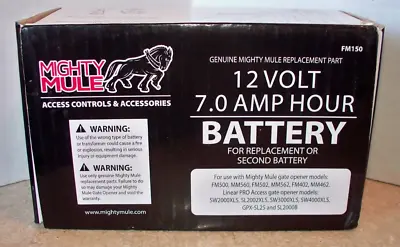 Mighty Mule 12-Volt Battery For Mighty Mule Automatic Gate Openers FM150 • $24.99