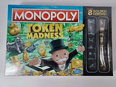 Monopoly Token Madness Game With 16 Tokens Includes 8 Golden New Factory Sealed • $13.98
