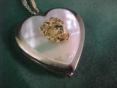 Mother Of Pearl Marine Corps Sweetheart Locket Vintage • $29.99