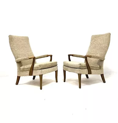 Pair Of Vintage Retro Mid Century PARKER KNOLL Armchairs 1960s Modernist Chairs • £21