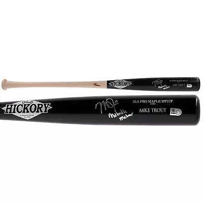 Mike Trout Angels Signed Old Hickory Game Model Bat With  Millville Meteor  Insc • $1899.99