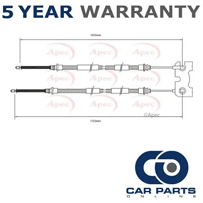 Hand Brake Cable Rear CPO Fits Ford Escort 1995-2000 1.3 1.4 1.6 1.8 D TD • $46.09