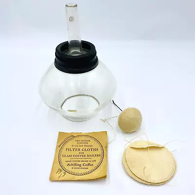 Vintage Glass Made For GE Coffee Pot Part With Rubber Sleeve And Extras • $24.99