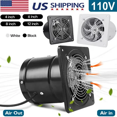 4/6/8/12  Exhaust Fan Ventilation Extractor Fan 110V Wall-Mounted Square Blower. • $26.90