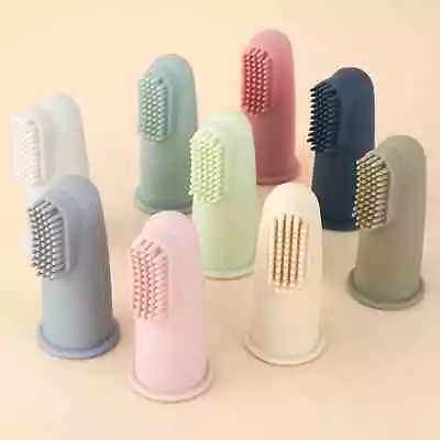 Baby Soft Finger Toothbrush Silicone Infant Tooth Teeth Clean Brush • £3.29