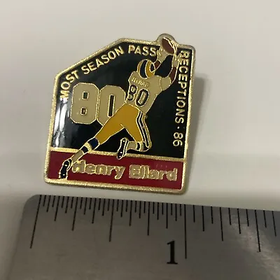 Vintage 1989 LA Los Angeles Rams Pin Henry Ellard Football 80s NFL 86 Receptions • $9.99