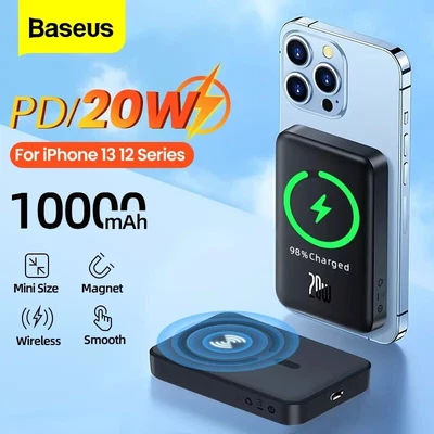 $45.99 • Buy Baseus Magnetic Wireless Charging Power Bank Portable Charger For IPhone Samsung