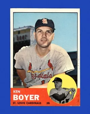 1963 Topps Set-Break #375 Ken Boyer EX-EXMINT *GMCARDS* • $7.16