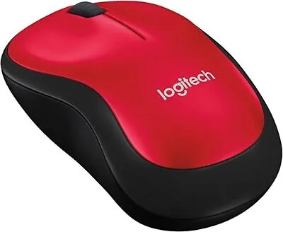 2 PACK Logitech Wireless Mouse M185  2.4GHz With USB Mini Receiver - RED • $27.95