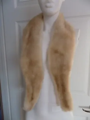 Fur Shawl Wrap Scrap Authentic Blonde Fur • $45