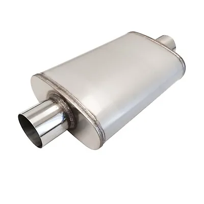 Exhaust Muffler Resonator 3 Center In / 3” Center Out Stainless Steel Exhaust • $53.78