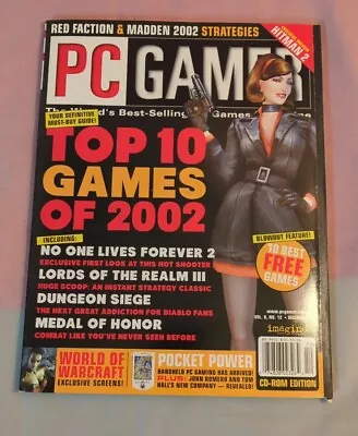 PC Gamer Video Game Magazine December 2001   Top 10 Games Of 2002  • $9.99