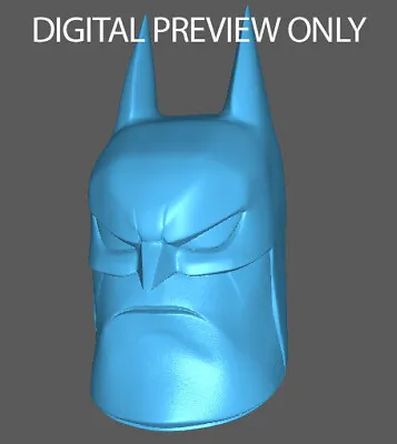 Batman Animated 1:12 Scale Custom Unpainted Head 6  Action Figure • $9.90