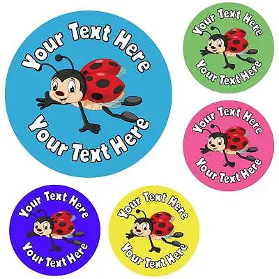 144 Personalised Ladybird Reward Stickers For School Teachers Parents (30mm) • £4.98