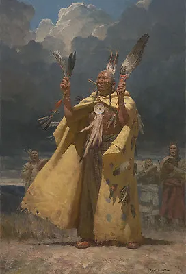 Z. S. Liang THE WEATHER MAKER Native American Blackfoot Giclee Canvas #1/25 • $446.25