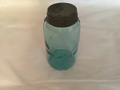 Vintage Ball Ball Mason Jar Patent With Lid Air Bubbles J Mark • $7.50