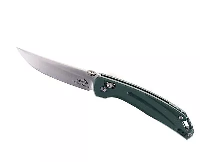 Free Tiger Folding Knife Green G10 Handle D2 Plain Edge FT31-GR • $28.99