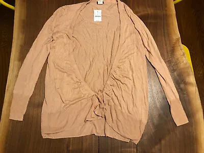 NWT J. Crew Pink Sweater Front Tie Women's Cardigan Top Size XS Retail $88 • $29.99