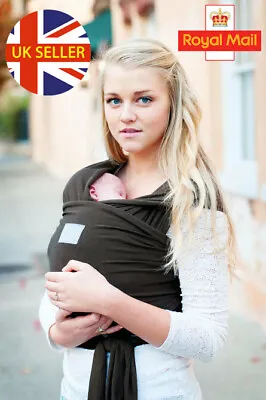 Baby Sling Stretchy Wrap Carrier Premium Breastfeeding Birth To 3yrs 100% Cotton • £2.50