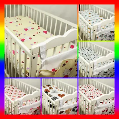 3 Pc Bedding Set For Cot Bed - Pillow Case Duvet Cover Tidy / Organiser Nursery • £23.99