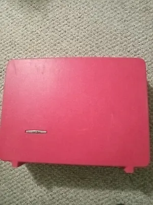 SAMSONITE TRAVEL MASTER Hardside Suitcase Luggage Red Pink VINTAGE CARRY On • $65