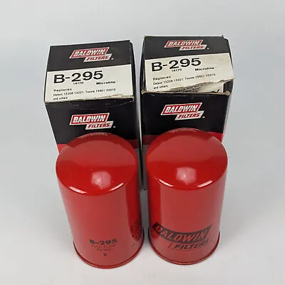 Baldwin B-295 Spin On Oil Filter LOT OF 2x - USA Toyota 1560122010 IH 1062099C1 • $17.95